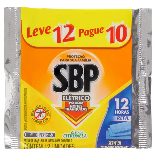 Inseticida Sbp Pastilha Refil Citron