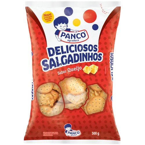 Bolacha / Biscoito Panco Salgadinhos Queijo 500g
