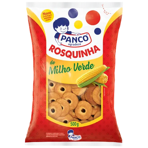 Bolacha / Biscoito Panco Rosquinha Milho Verde 500g