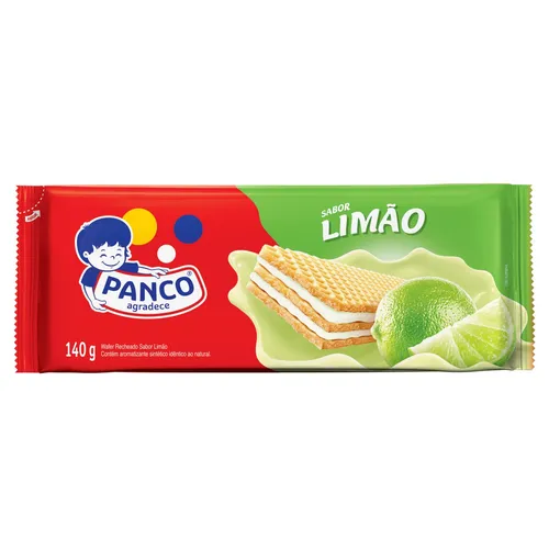 Bolacha / Biscoito Panco Wafer Limão 112g