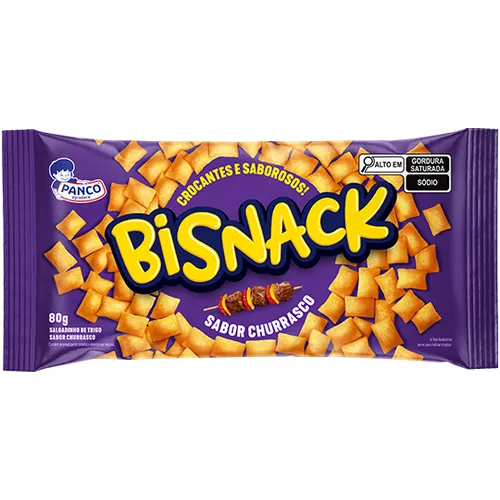 Panco Salgadinho Bisnack Churrasco 80g