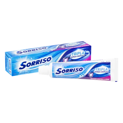 Creme Dental Sorriso Tripla Limpeza Completa 70g