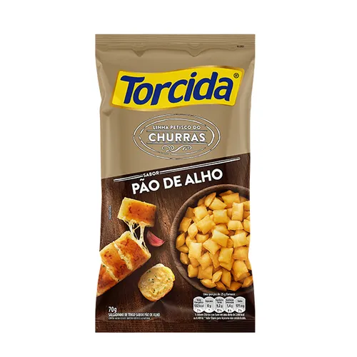 Salgadinho Lucky Torcida Churras Pão Alho