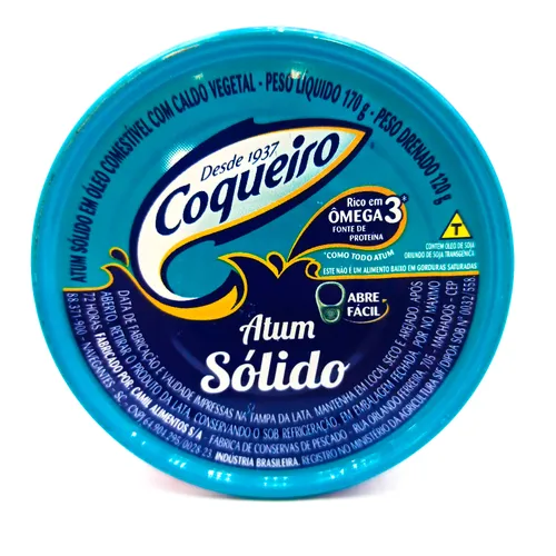 Atum Coqueiro Sólido 170g