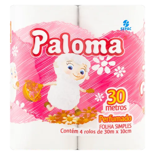 Papel Paloma Sp 30mt Perfumado Fd