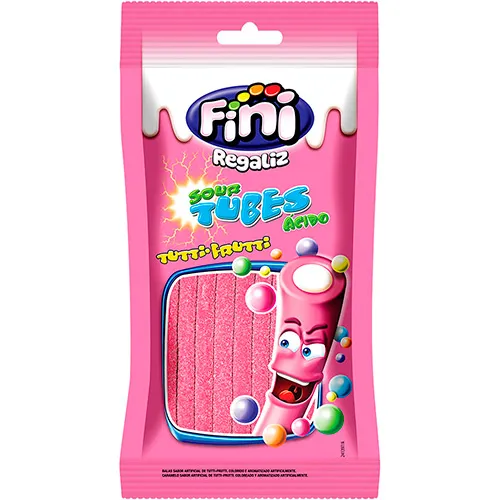 Bala Fini Regaliz Tutti Frutti Ácido 80g