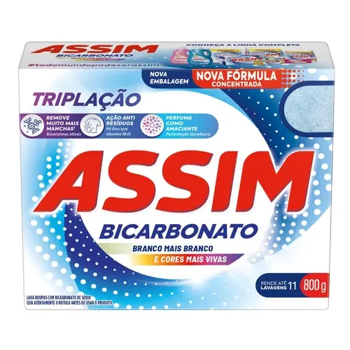 Detergente Assim 800g Ação