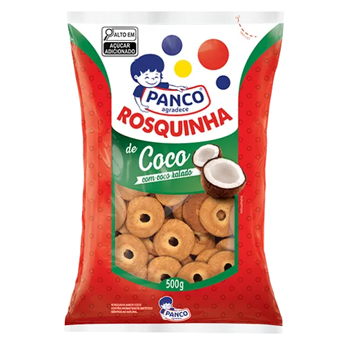 Bolacha / Biscoito Panco Rosquinha Coco 500g