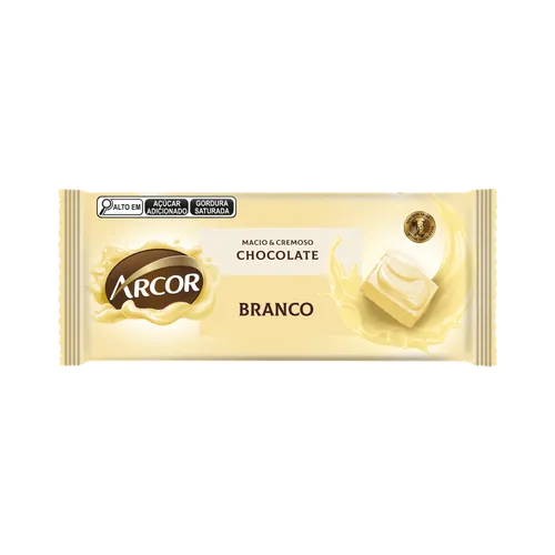 Chocolate Arcor Tablete Chocolate Branco 80g