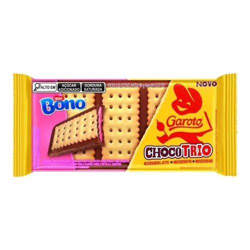 Chocolate Garoto Tablete Chocotrio Bono 90g