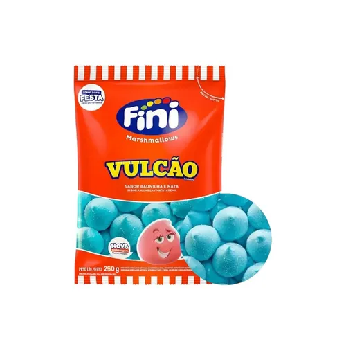 Fini Marshmallows Vulcao Sabor Baunilha e Nata 250g