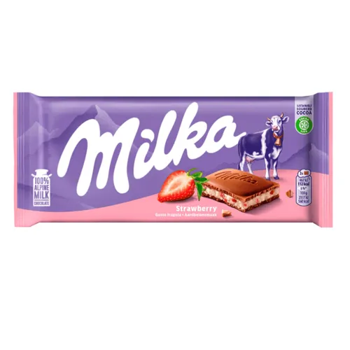 Chocolate Milka Strawberry 100g
